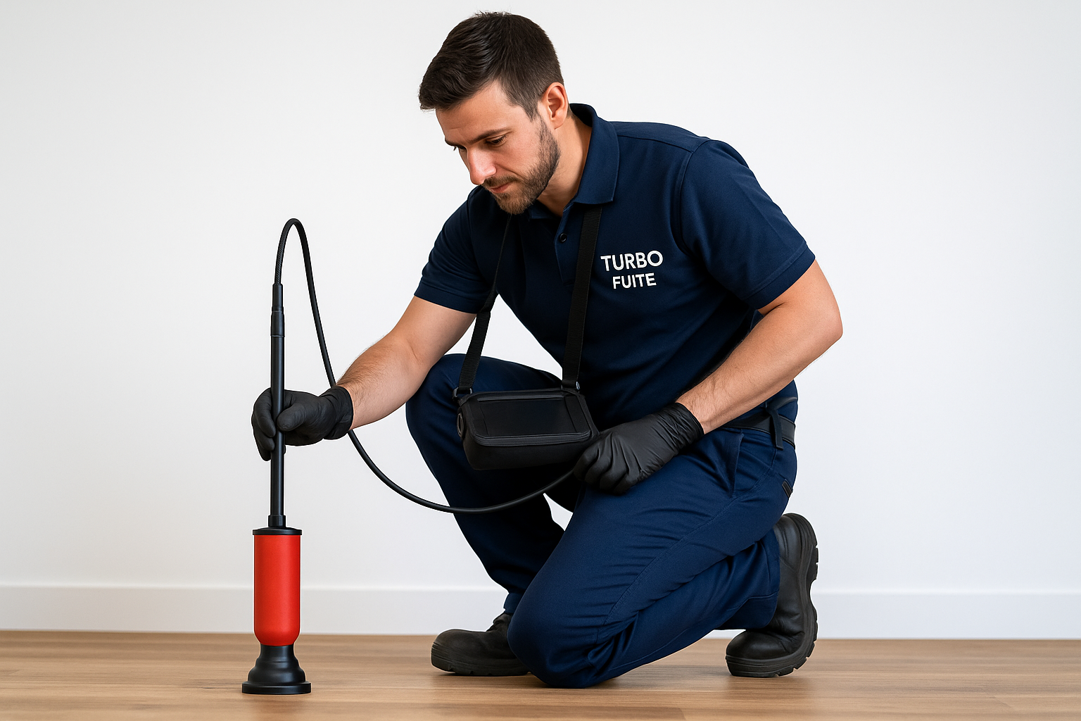 Expert en détection de fuite canalisations invisibles recherche par gaz traceur dans sol carrelage, parquet, béton ou jardin pelouse