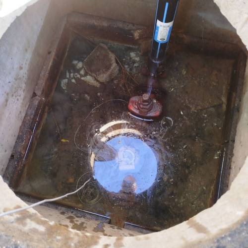 Compteur d'eau noyé